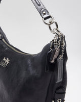 Vintage Y2k 00s Coach Black Leather Handbag