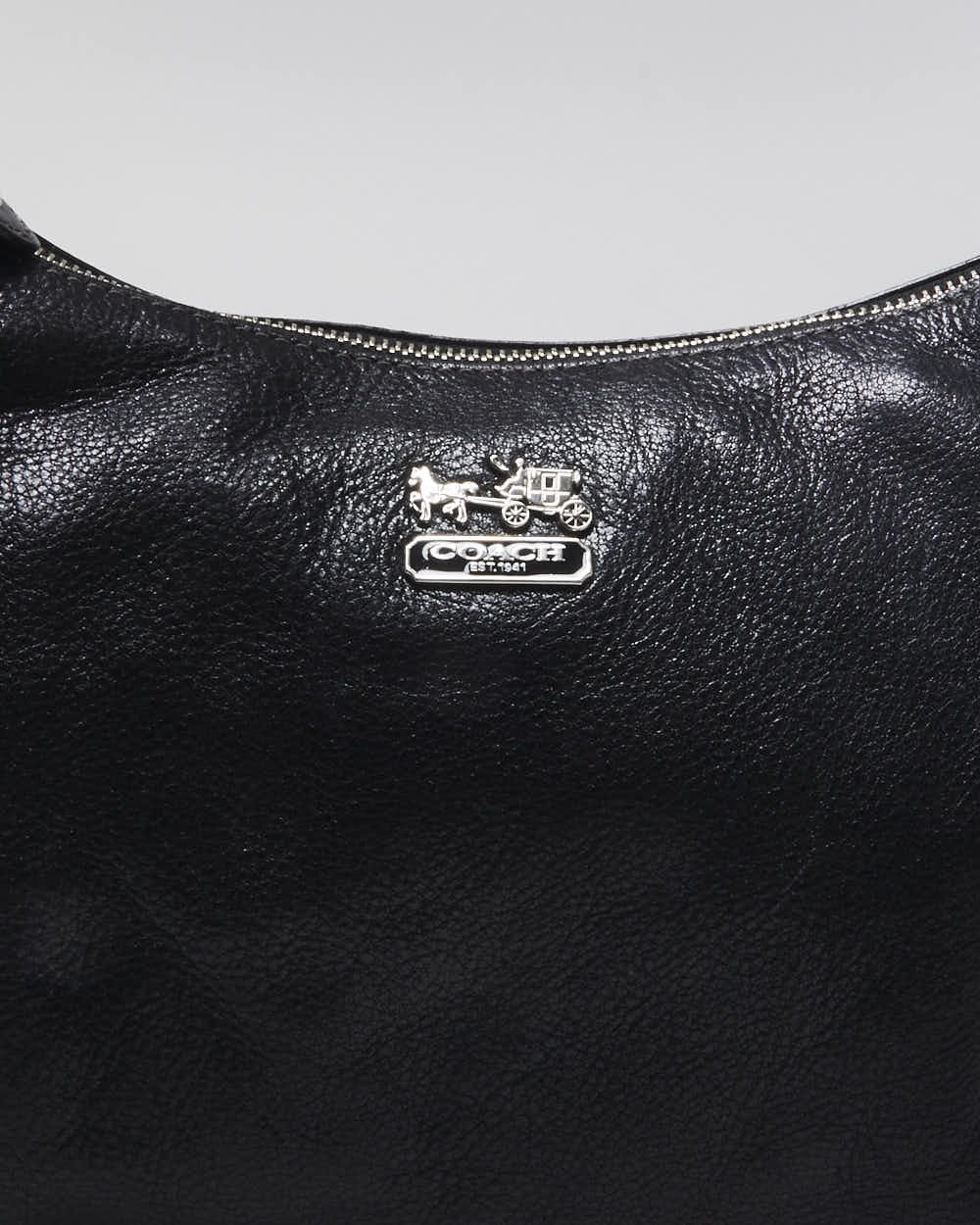Vintage Y2k 00s Coach Black Leather Handbag