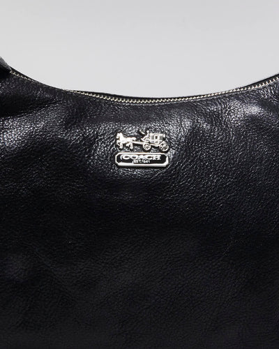 Vintage Y2k 00s Coach Black Leather Handbag