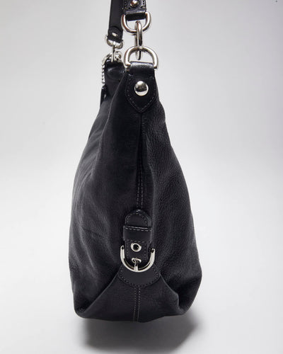 Vintage Y2k 00s Coach Black Leather Handbag