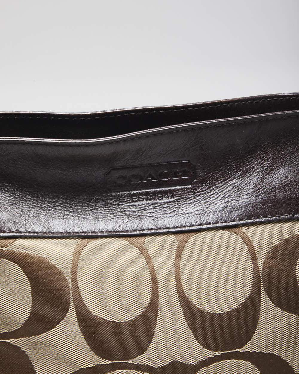 Vintage Y2k 00s Coach Brown Monogram Handbag