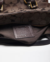 Vintage Y2k 00s Coach Monogram Brown Handbag