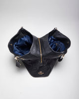 Vintage Coach Black Leather Handbag