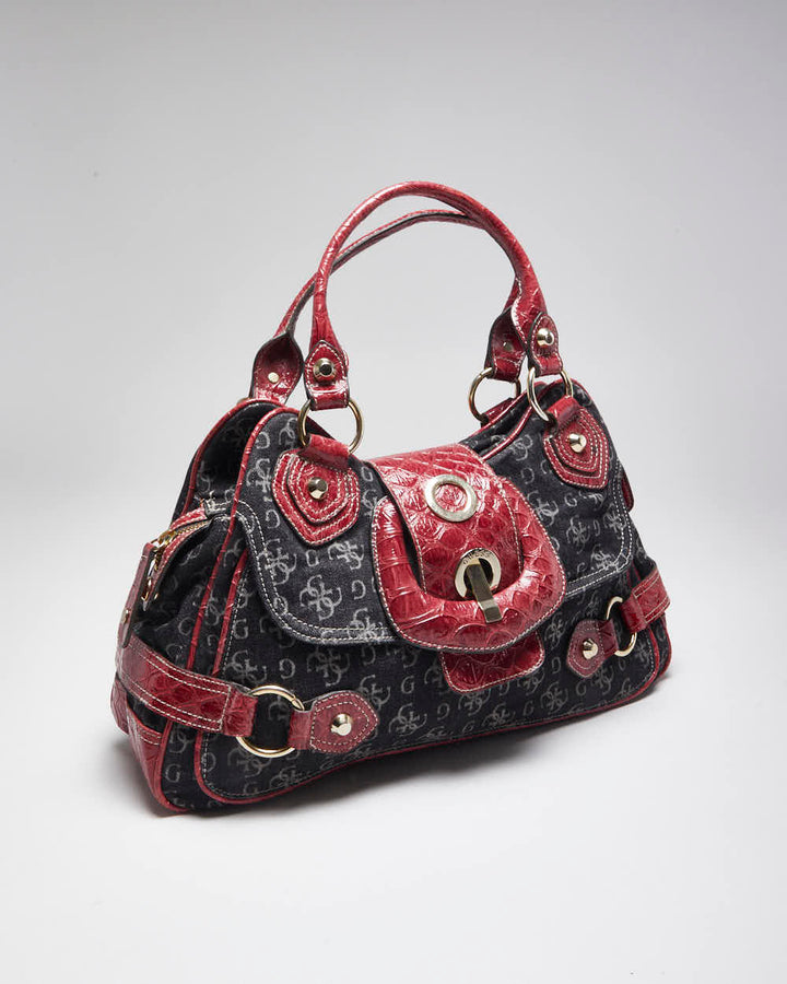 Vintage Y2k 00s Guess Denim Handbag