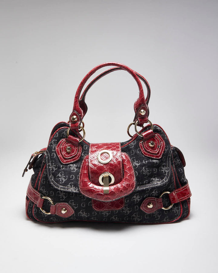 Vintage Y2k 00s Guess Denim Handbag