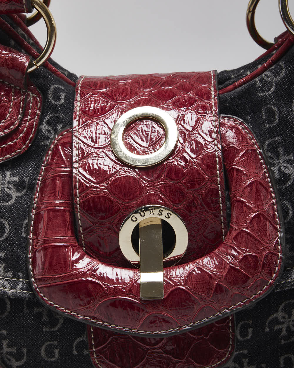 Vintage Y2k 00s Guess Denim Handbag