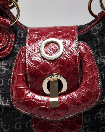 Vintage Y2k 00s Guess Denim Handbag