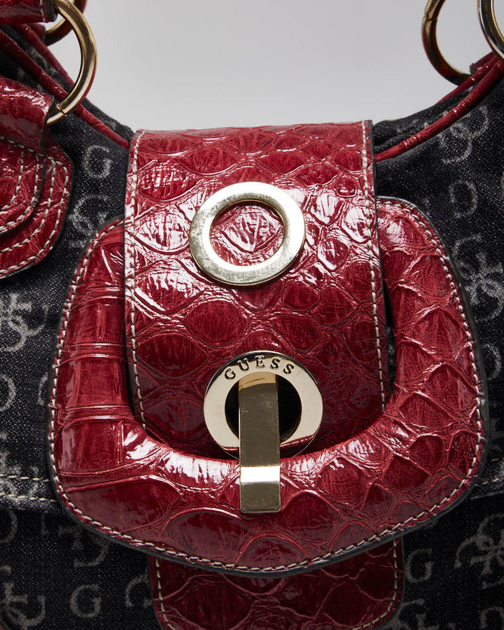 Vintage Y2k 00s Guess Denim Handbag