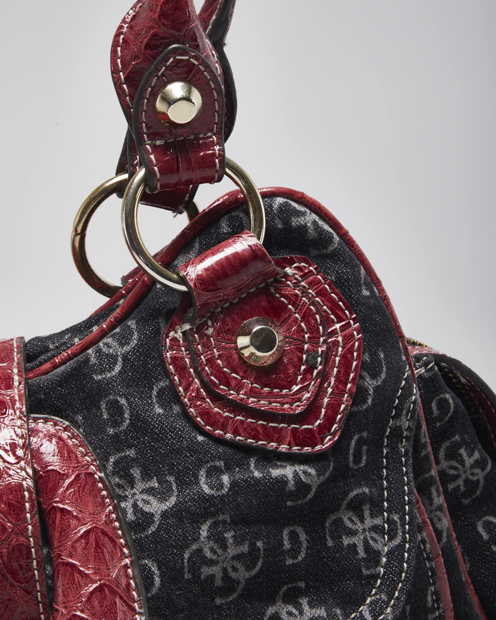 Vintage Y2k 00s Guess Denim Handbag