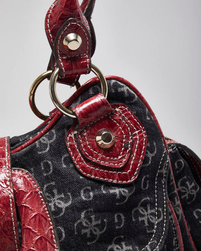 Vintage Y2k 00s Guess Denim Handbag