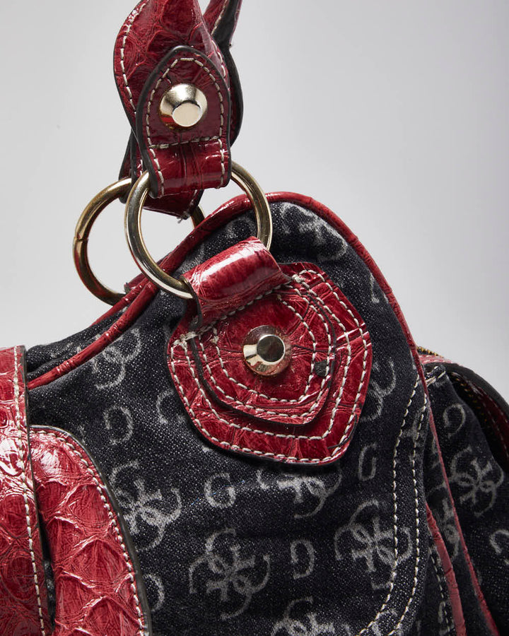 Vintage Y2k 00s Guess Denim Handbag