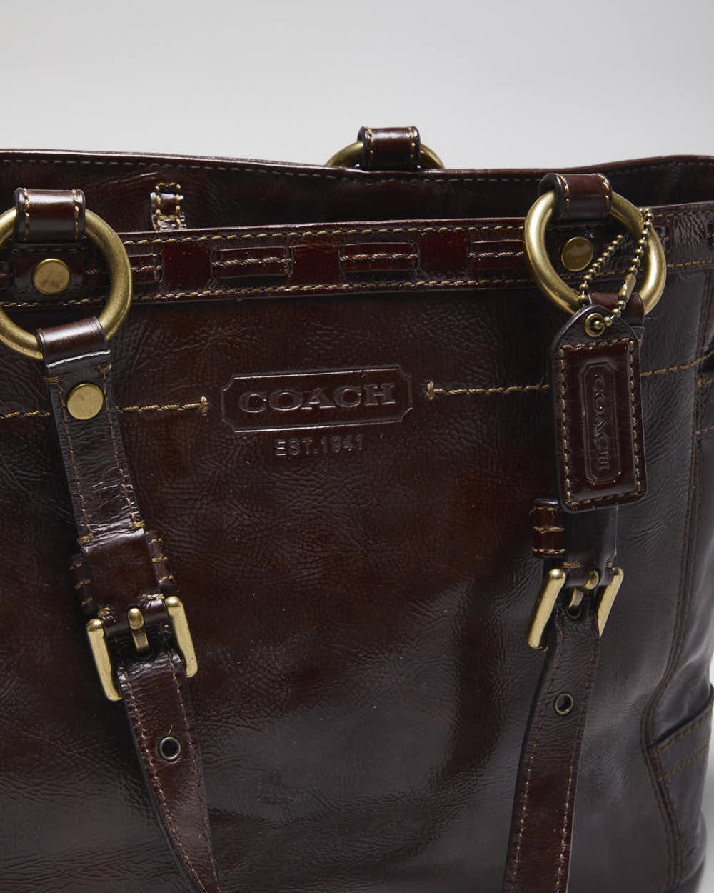 Vintage Y2k 00s Coach Brown Handbag