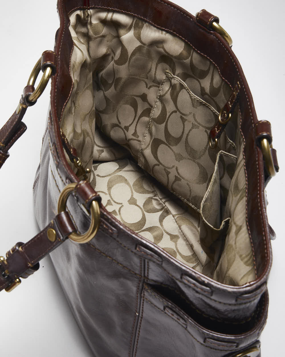 Vintage Y2k 00s Coach Brown Handbag