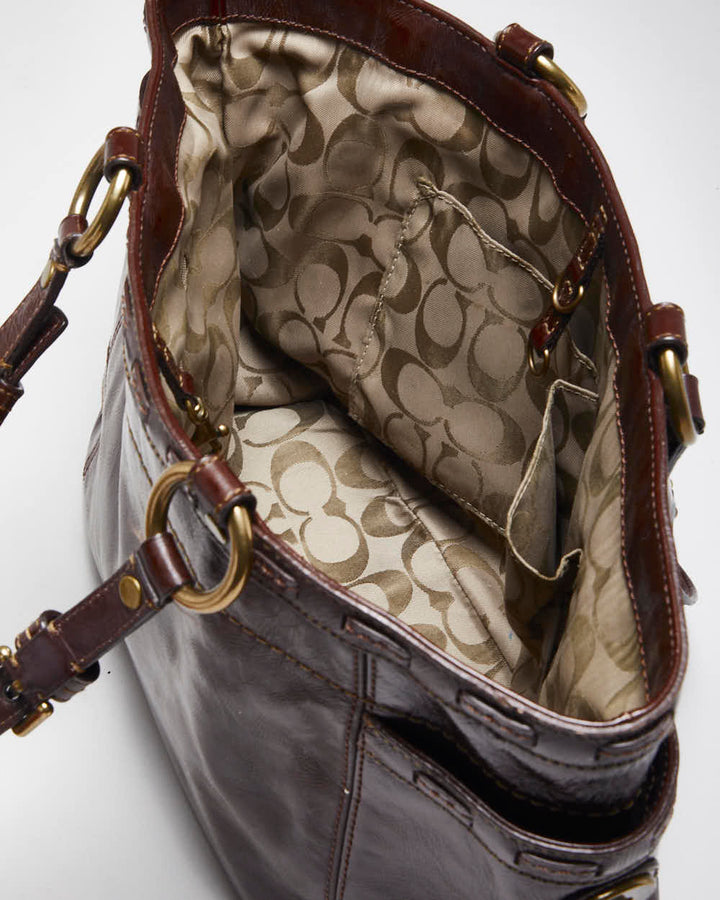 Vintage Y2k 00s Coach Brown Handbag