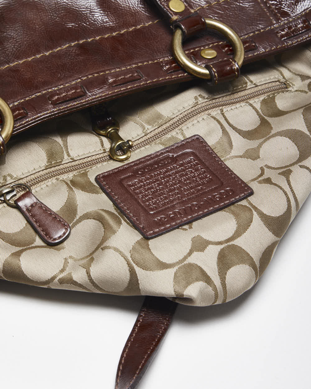 Vintage Y2k 00s Coach Brown Handbag