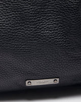 Vintage Coach Black Leather Crossbody Satchel Bag