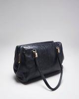 Vintage Y2k 00s Coach Black Leather Cross-body Bag
