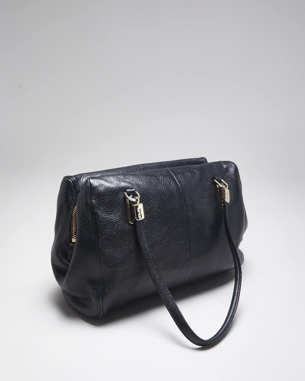 Vintage Y2k 00s Coach Black Leather Cross-body Bag