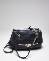 Vintage Y2k 00s Coach Black Leather Cross-body Bag