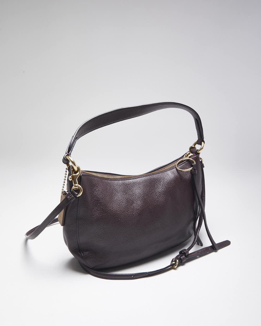 Vintage Coach Wine Leather Handbag