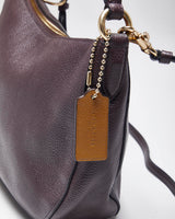 Vintage Coach Wine Leather Handbag
