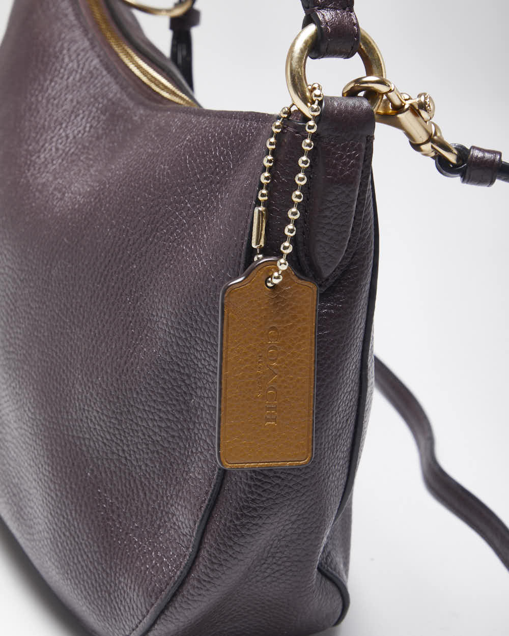 Vintage Coach Wine Leather Handbag