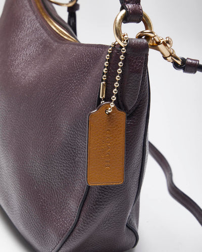 Vintage Coach Wine Leather Handbag