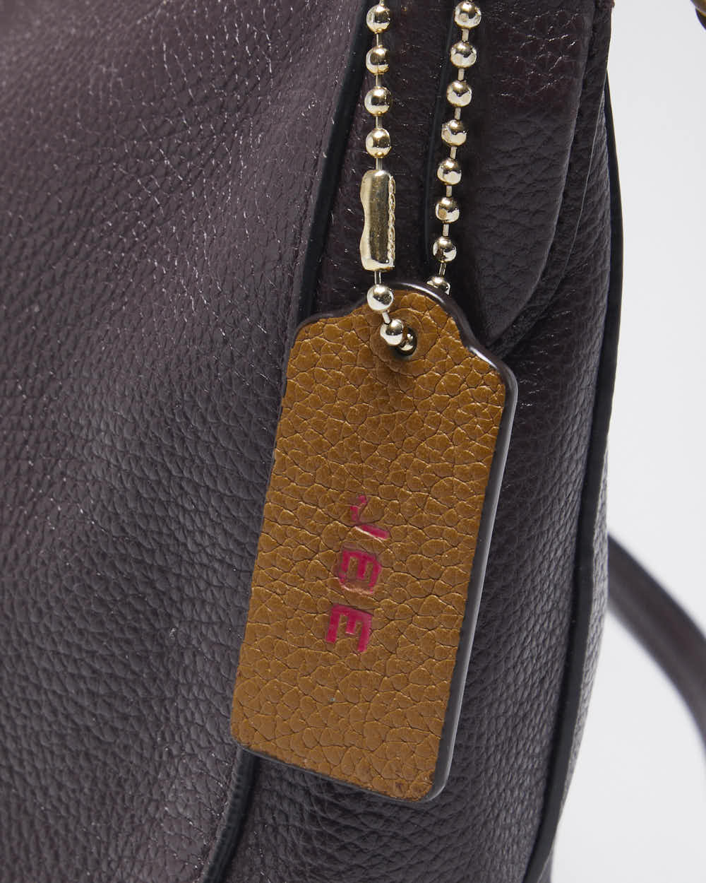 Vintage Coach Wine Leather Handbag