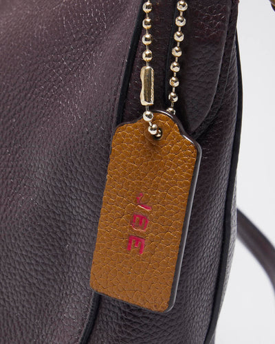 Vintage Coach Wine Leather Handbag