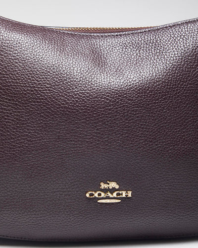 Vintage Coach Wine Leather Handbag