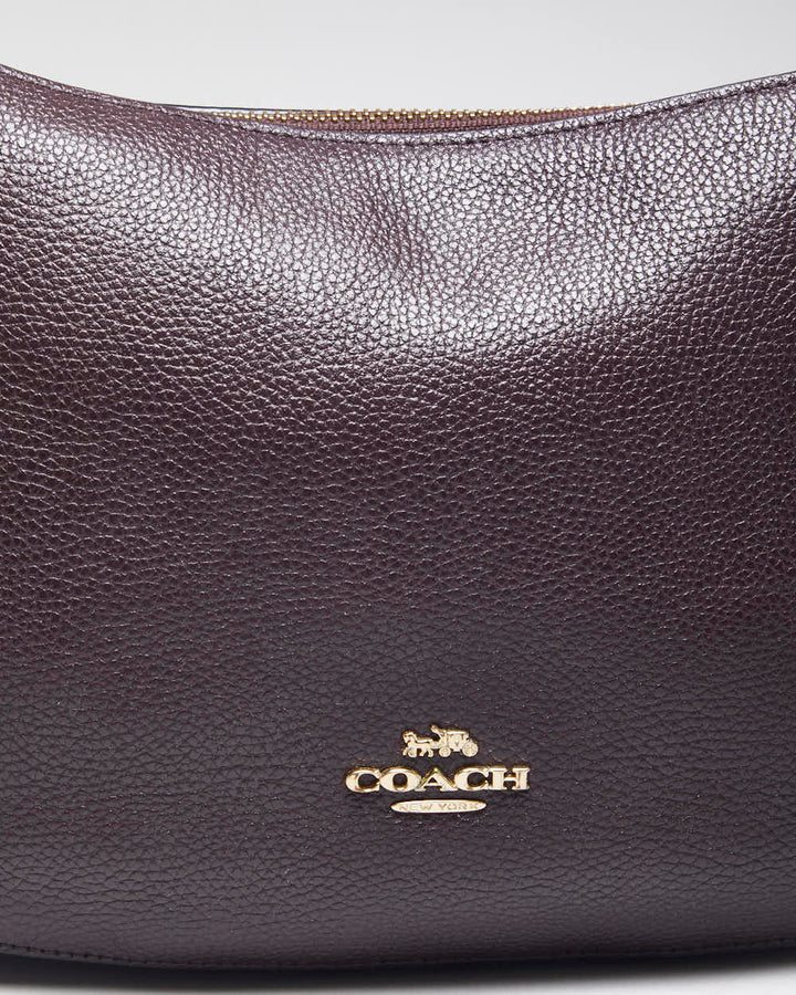 Vintage Coach Wine Leather Handbag