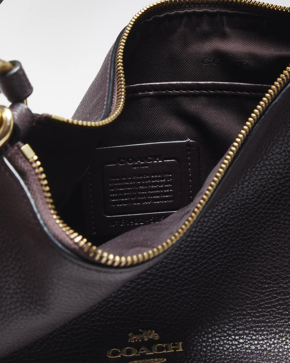 Vintage Coach Wine Leather Handbag