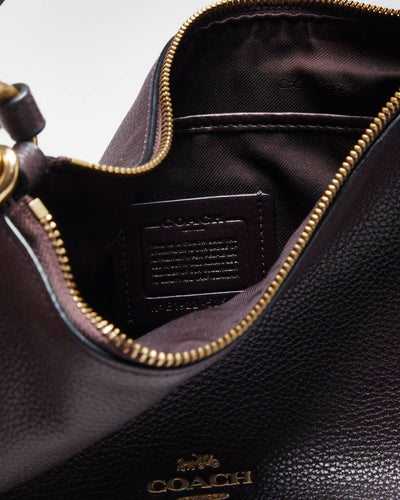 Vintage Coach Wine Leather Handbag