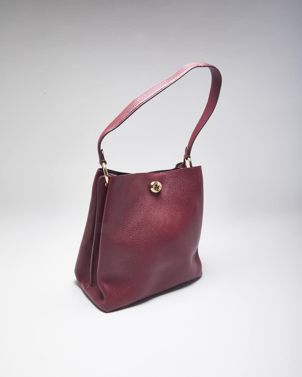 Vintage Coach Red Leather Handbag
