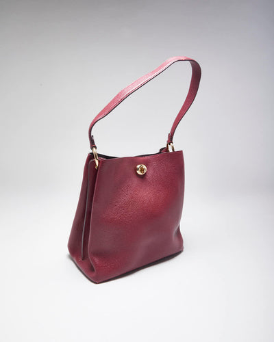 Vintage Coach Red Leather Handbag