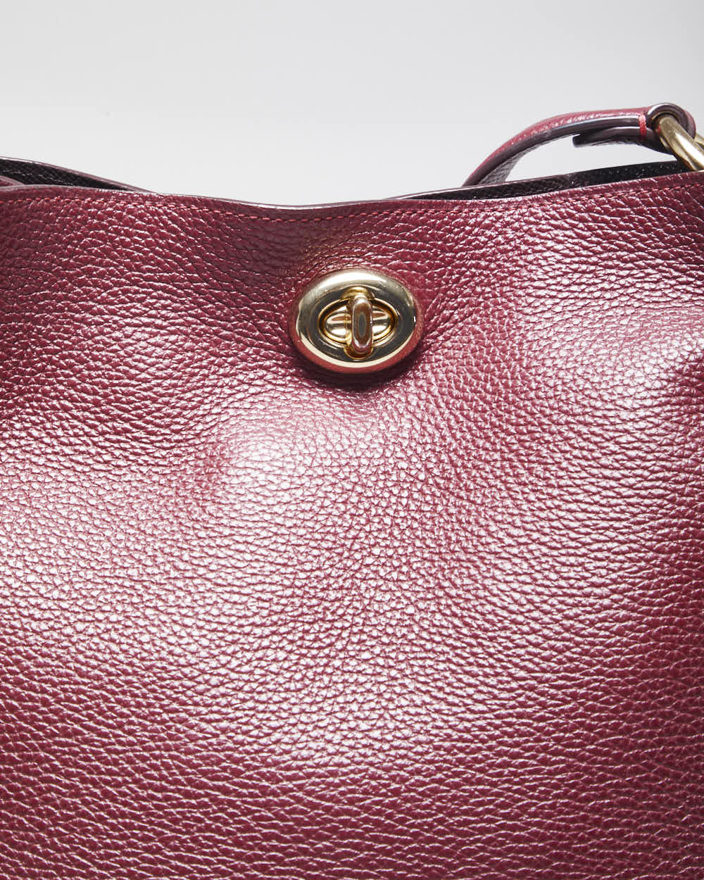 Vintage Coach Red Leather Handbag