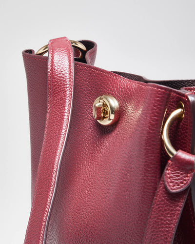 Vintage Coach Red Leather Handbag