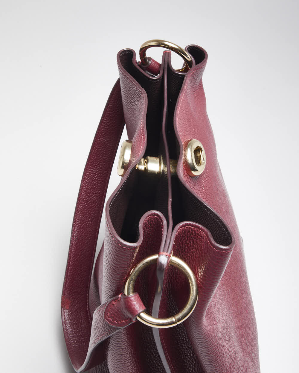 Vintage Coach Red Leather Handbag