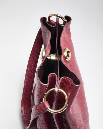 Vintage Coach Red Leather Handbag