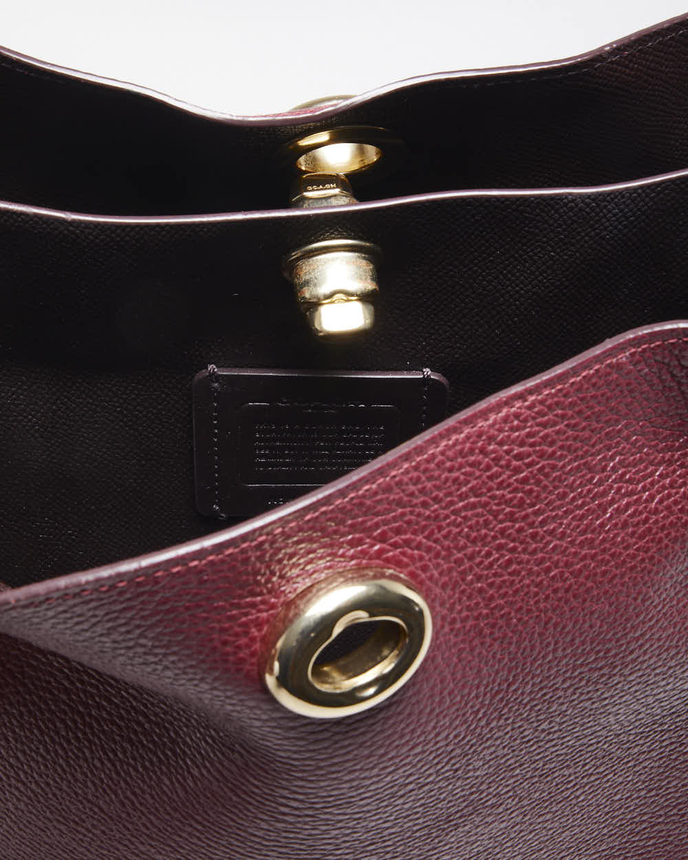 Vintage Coach Red Leather Handbag