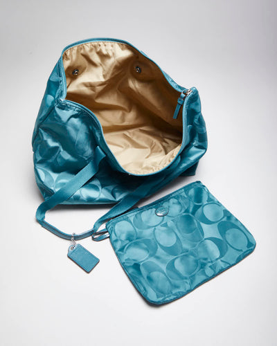 Vintage Y2k 00s Coach Monogram Tote & Pouch
