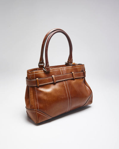 Vintage Coach Brown Leather Handbag