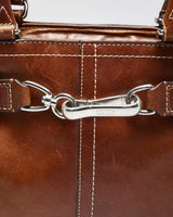 Vintage Coach Brown Leather Handbag