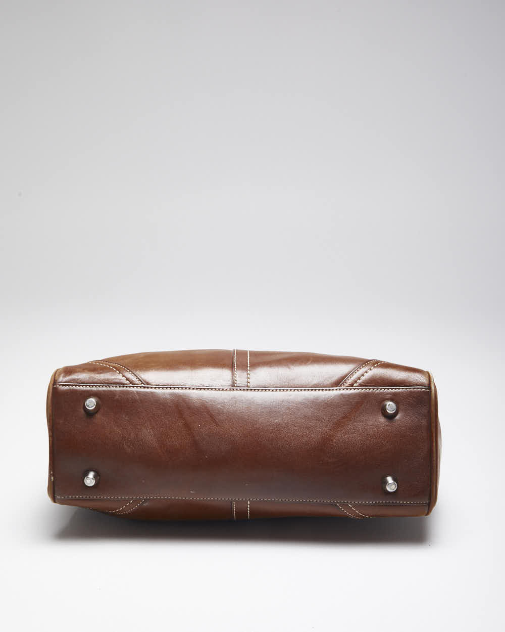 Vintage Coach Brown Leather Handbag