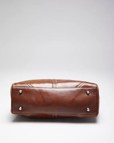 Vintage Coach Brown Leather Handbag