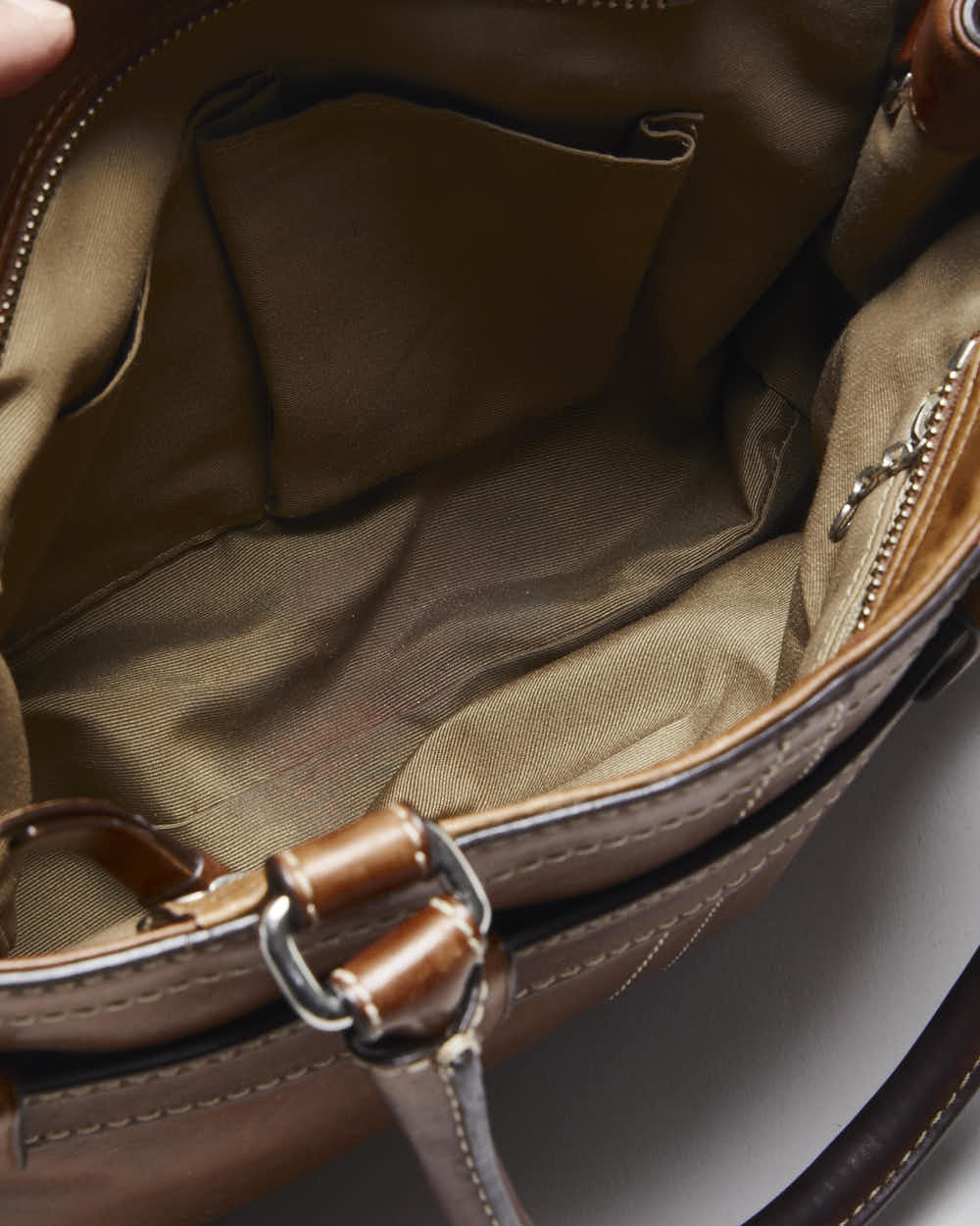 Vintage Coach Brown Leather Handbag