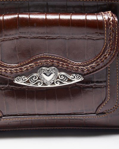 Vintage Brown Leather Shoulder Bag