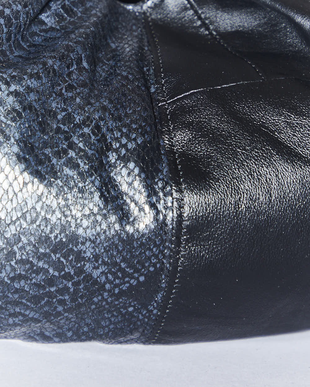 Rokit Originals Rework Leather Snakeskin Saffie Bag