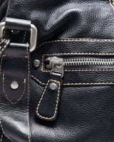 Vintage Fossil Black Leather Handbag