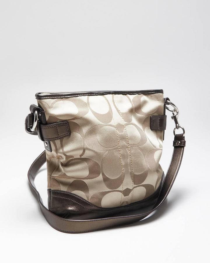 Vintage Y2k 00s Coach Monogram Cross-Body Bag